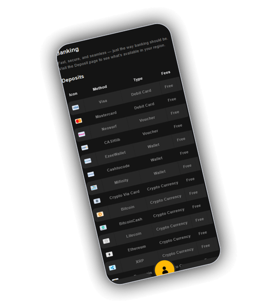 Joka Casino cashier screen showing payment methods and EUR balance